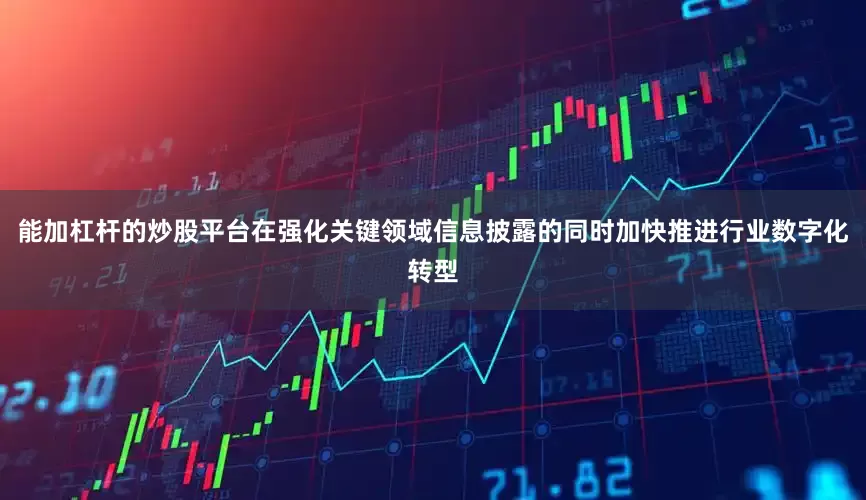 能加杠杆的炒股平台在强化关键领域信息披露的同时加快推进行业数字化转型